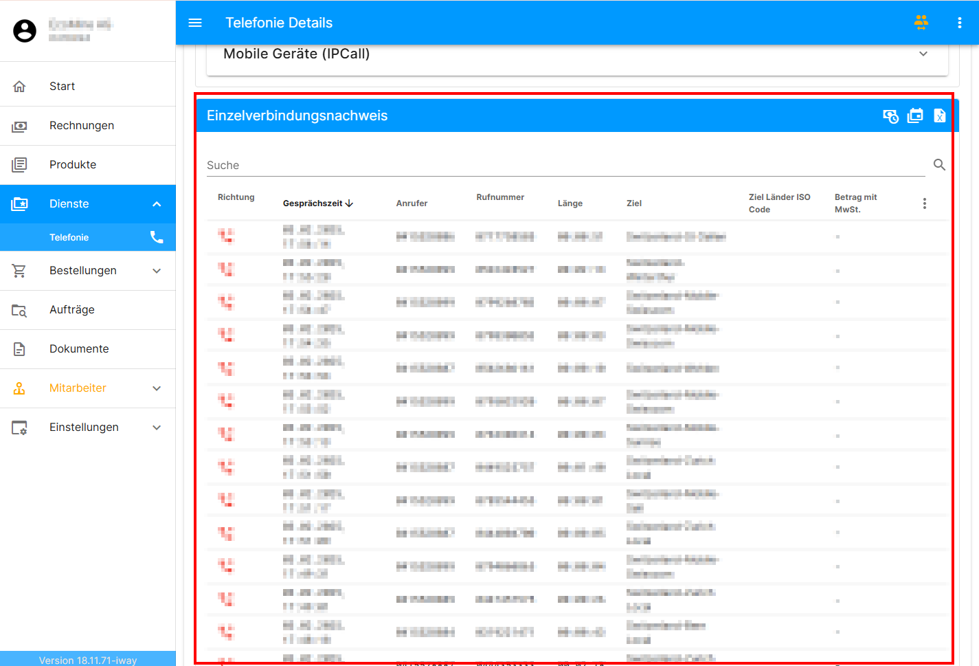 Kundenportal (login.iway.ch)/Telefonie - Dienste/Festnetz (Kundenportal ...