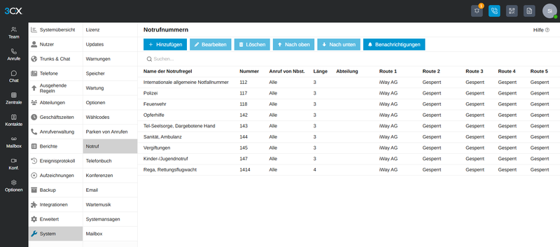 Datei:VoIP Telefonie 3CX Einrichten iWay Business Trunk auf 3CX einrichten Minimaleinstellungen Trunk Registrierung 1792069327937.png