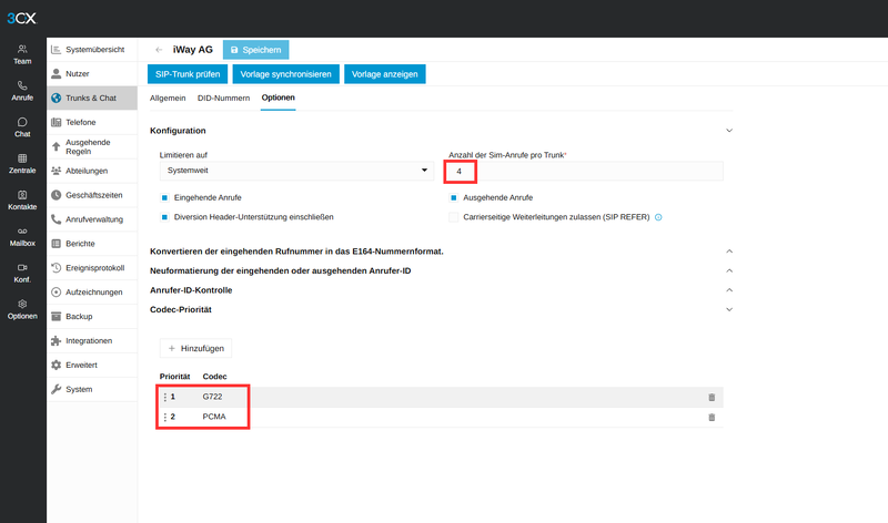 Datei:VoIP Telefonie 3CX Einrichten iWay Business Trunk auf 3CX einrichten Minimaleinstellungen Trunk Registrierung 1792068371489.png
