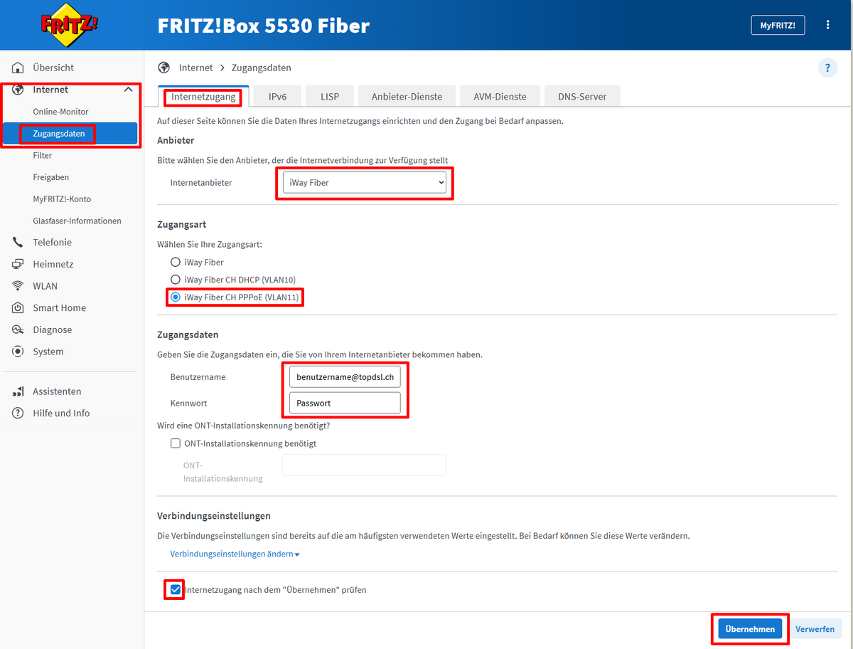 Internet Access/Router/Fritz!Box/Fritz!Box 5530/Glasfasernetz von ...