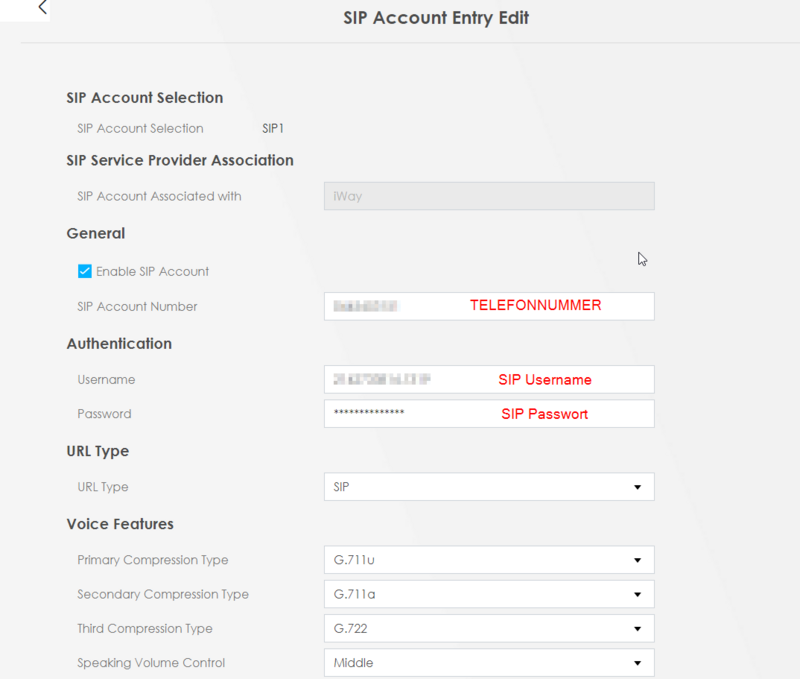 KB VoIP Telefonie Konfigurationen Zyxel AX7501SIP Account settings.png