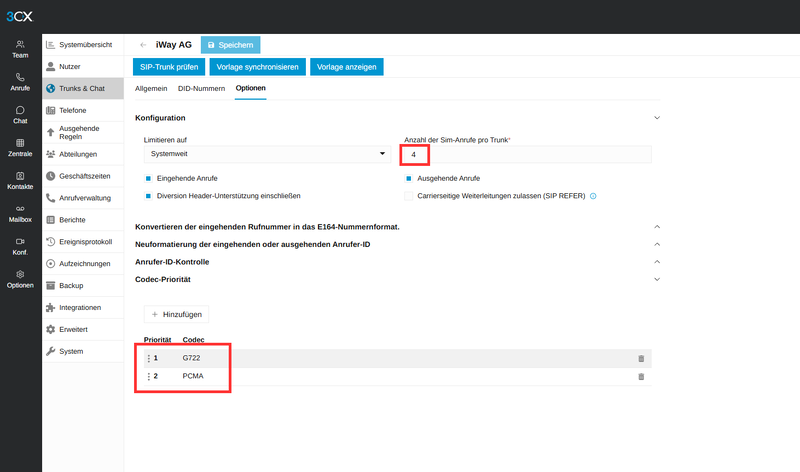 Datei:VoIP Telefonie 3CX Einrichten iWay Business Trunk auf 3CX einrichten Minimaleinstellungen Trunk Registrierung 1792068268838.png